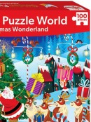 Santa Getting Ready Winter Wonderland Christmas Jigsaw Puzzle - 100 pieces
