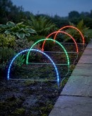 4x LED Christmas Arch Path Lights - Multi Colour Garden Stakes | 83cm