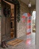 1.2m Vibrant Red & Cool White LED Candy Cane String Light Display