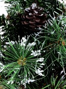 Morning Frost With Pine Cones Table Top Christmas Tree With 37 Tips - 30cm