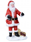 Santa, Father Christmas, St Nick & Kris Kringle Christmas Figurines - 10 Piece Set