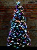 1.5m Vivid Multi Colour Dynamic LED Fibre Optic Christmas Tree With 185 Tips