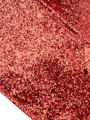 Red Glitter & Flecks Christmas Ribbon With Red Glitter Edging - 3m