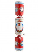 Red & White With Snowman & Santa Bon Bons - 10 x 23cm