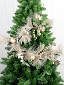 1.5m Decorated Champagne Pine, Foliage, Berries & Baubles Christmas Garland