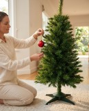 1.2m Valley Fir Evergreen Christmas Sapling Tree | 154 Tips & Attached Branches