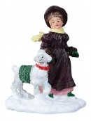 Building Snowmen In The Tree Snow Park Christmas Figurines - 8 Piece Set