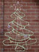 Green LED Christmas Tree With Multi Colour Decorations Light Display - 1.1m