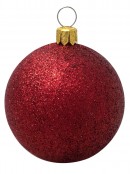 Red Emerald & Gold Bauble & Star Decorations - 34 x 60mm Bauble & 16 x 65mm Star