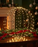 50cm Outdoor 3D Hanging Black Sphere LED Cage Light Display