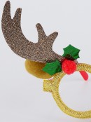 Reindeer Antlers, Ears & Nose Novelty Christmas Glasses - One Size Fits Most