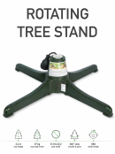 Rotating Artificial Christmas Tree Stand - Suit 22.2mm Or 31.8mm Trunk