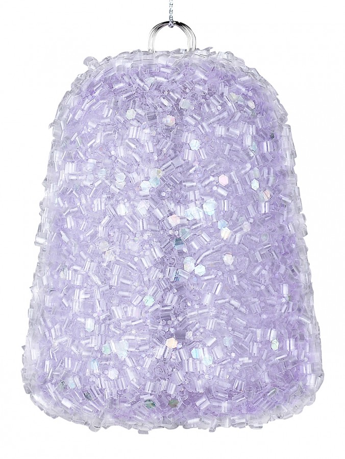 80mm Pastel Purple Sugar Gummy Look Christmas Bauble