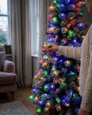 1.8m Ponoka Flocked Dual Colour LED Christmas Tree | 550 Tips & 250 Lights