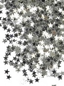 Shiny Silver Star Shape Decorative Christmas Confetti - 40g