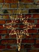59cm Warm White LED Northern Star String Light Display