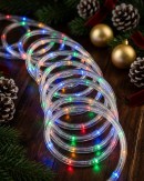 10m Outdoor Multi Colour LED Tube Rope Light | 8 Function Controller