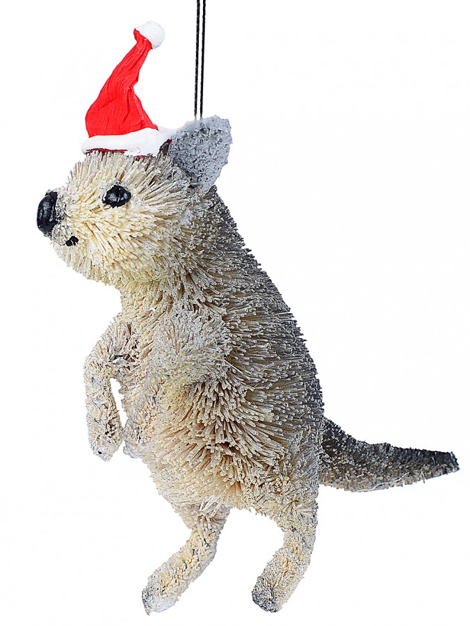 11cm Smiling Quokka Australian Organic Christmas Tree Decoration