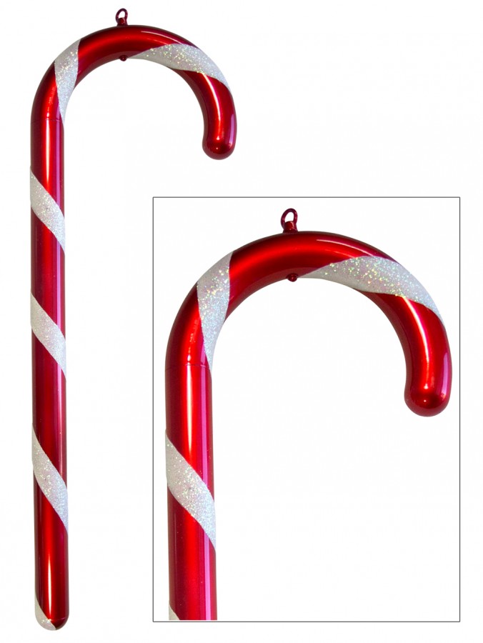 Large Red & White Display Candy Cane - 88cm