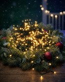 500 Warm White LED String Fairy Lights 8-Function With Timer | 25m