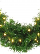 60 Warm White Lighting Connect LED Pine Wreath - 50cm