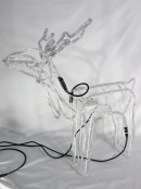Warm White LED 3D Standing Buck Rope Light Display - 76cm