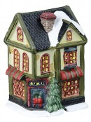 Christmas LED Battery Village Scene With Townsfolk Figurines - 24 Piece Set