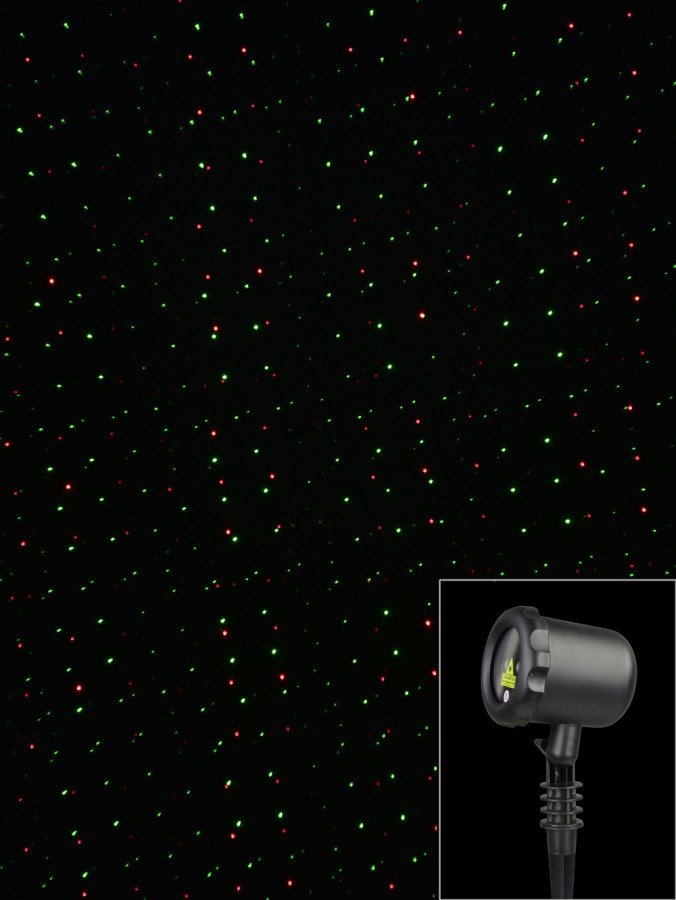 Garden Multi Point Red & Green Laser Light - 12m x 12m