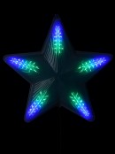 Multi Colour LED Five Point 3D Digital Star Display - 50cm