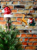 Animated Flying Santa Sleigh Tree Topper | Musical Rotating Ornament