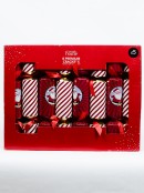 Red & White Santa & Candy Stripe With Shiny Gold Cracker Bon Bons - 8 x 30cm