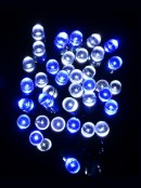 300 Blue & Cool White LED Concave Bulb Christmas Fairy String Lights - 15m
