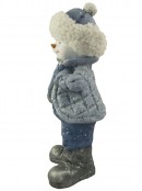 Northern Winter Resin Snowman Decor - 41cm