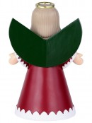 Whimsical Nordic Angel With Golden Halo Tabletop Figurine | 21cm