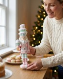 25cm Christmas Sweets & Cupcakes La Patissier Santa Resin Figurine