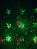 Multi Point Red & Green Christmas Pattern Garden Laser Light - 12m x 12m