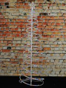 1.8m Multi Colour LED Rope Light 3D Spiral Outdoor Christmas Tree