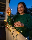 500 Warm White LED String Fairy Lights 8-Function With Timer | 25m