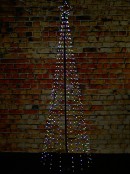 2.1m Aurora Dynamic Dual Colour LED Outdoor Conical Tree | 580 Lights