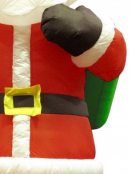 Giant Santa Holding Christmas Sack Illuminated Christmas Inflatable Display - 3m