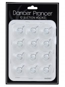 12x Clear Suction Hooks | Heavy Duty Smooth Surface Window Clips