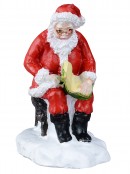 Santa, Father Christmas, St Nick & Kris Kringle Christmas Figurines - 10 Piece Set