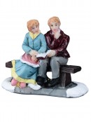 Enjoying The Winter Park Days Of Yore Scene Christmas Figurines - 10 Piece Set