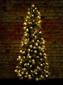 1.8m Ponoka Flocked Dual Colour LED Christmas Tree | 550 Tips & 250 Lights