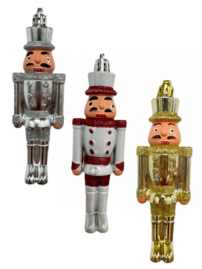 Assorted 13cm Nutcrackers Christmas Tree Ornaments