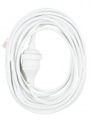 10m White Sansai Indoor Power Extension Cord