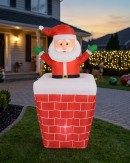 1.5m Santa Pop-Up Chimney | Animated LED Outdoor Inflatable