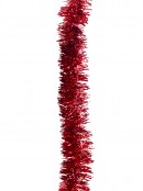 5m Red Metallic Fir Needle 6ply 50mm Tinsel Garland