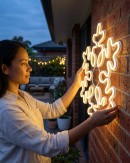 58cm Snowflake Outdoor Christmas Warm White Neon LED Display