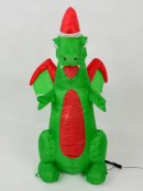 Cute But Very Scary Baby Christmas Dragon Illuminated Inflatable - 1.2m
